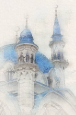 Mozaik kalp fayans boyama Kul Şerif Avrupa'nın en büyük camidir. Rusya. Kazan.