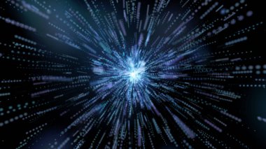 Soyut Mavi patlama yıldızı parlak ve çizgiler arka plan ile.