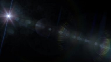 Dijital çok renkli soyut güneş ışıkları ve güneş duvar kağıdı parlama doğal bindirmeleri arka plan ile. Soldan sağa doğru ilerici Tekdüzen hareket.