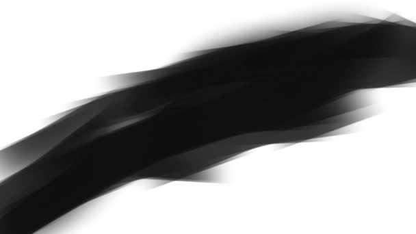 在叠加模式下视频之间转换中使用的黑色煤手绘制对角线的外观和消失 — 图库视频影像