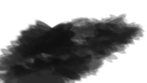 Появление Исчезновение Черного Угля Нарисованных Вручную Диагональными Линиями Использования Переходах — стоковое видео
