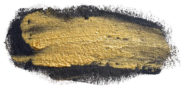 Шаблон Тексту Вашого Банера Текстурована Рука Намальована Чорно Золотим Масляним — стоковий вектор