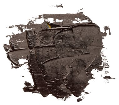 beyaz arka plan üzerinde izole siyah yağlı kontur boya