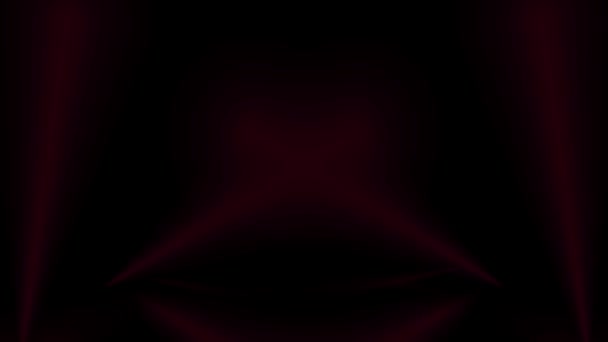 Подиум Дорога Пьедестал Сцена Платформа Освещаются Красными Прожекторами Снизу — стоковое видео