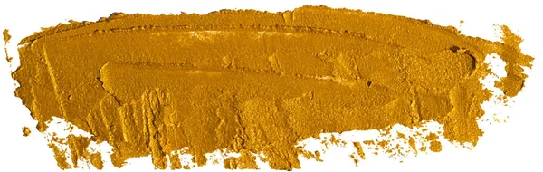黄金の油質の質は ブラシストローク 手描き 白い背景に隔離 Eps10 ベクトルイラストレーション — ストックベクタ