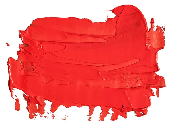 Red watercolor texture paint stain brush stroke Stock Vector