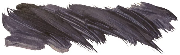 Handgezeichnete Isolierte Schwarze Acryl Pinselstreifen Eps Vektorillustration — Stockvektor