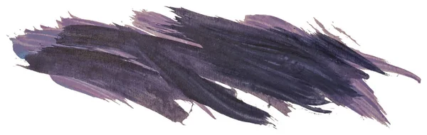 Listas Pincel Acrílico Isolado Desenhado Mão Com Cor Violeta Suja — Vetor de Stock