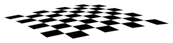 Slightly Curved Checkerboard Eps10 Vector Illustration — Stock Vector
