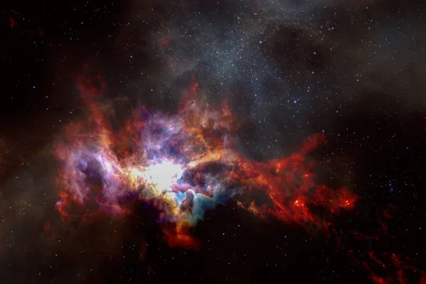 Nebulosa, sfondo fantascientifico. Elementi di questa immagine forniti dalla NASA . — Foto Stock