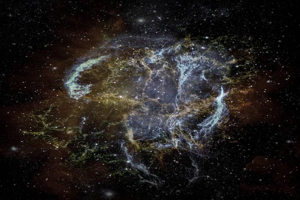 Туманність, науково-фантастичний фон. Елементи цього образу оформлені НАСА. — стокове фото