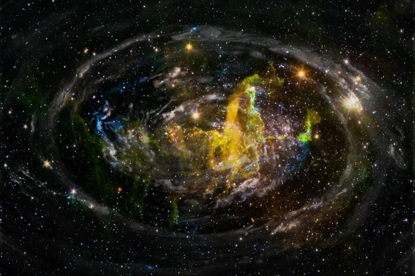 Nebula, science fiction background. Elements of this image furnished by NASA. — Stock Photo, Image