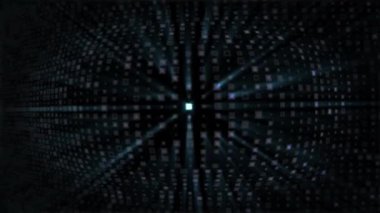 Neon ışık Farklı ışınları ile dönen küre