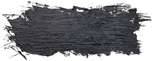 汚れた黒い色のEps 10ベクトルのイラストと長方形の手描きの孤立した絵筆ストライプ — ストックベクタ