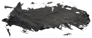 Kirli siyah renkli el çizimi izole boya fırçası şeridi 10 vektör illüstrasyon yapar. Metnin için şablon.