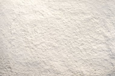 white powder background top view close up