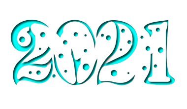 Dilek broşürlü iş günlüğü 2021 yılı kapağı. Kağıt kesiği iç içe geçmiş sanat eserleri. Katmanlı 3D kesme araç tasarımı beyaz arkaplanda izole edilmiş noktalar ve gölgeler.