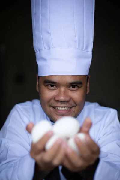 Happy southeast asian chef