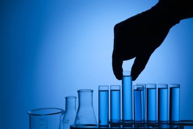 test tüpleri ve kimyasallar