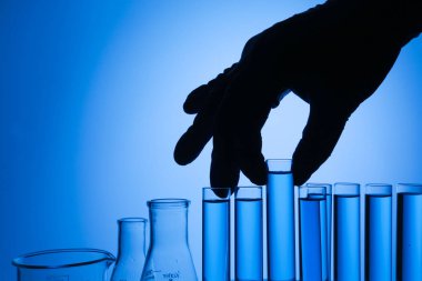 test tüpleri ve kimyasallar