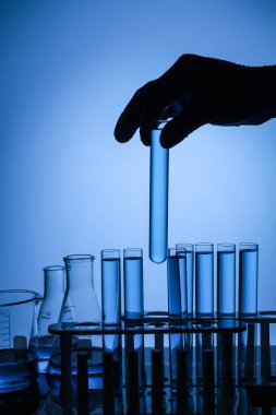 test tüpleri ve kimyasallar