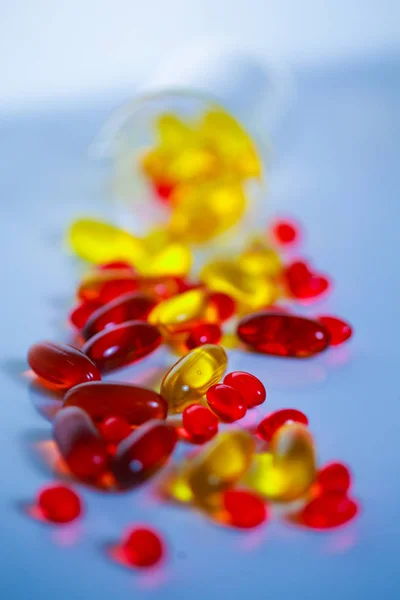 Different Color Pills — Stock Photo, Image