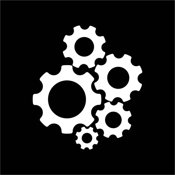 5 Gear vector icon symbolize setting and team work logo and icon — Stock vektor