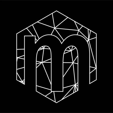 m geometric triangle blockchain font