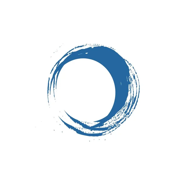 Blått vatten vind Aqua för vattenrening och vatten företagets logotyp — Stock vektor