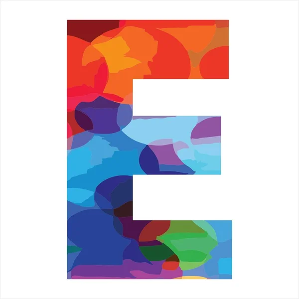 E barevné úvodní logo pro zábavu, moderní, zábavné a stylové firemní pole — Stockový vektor