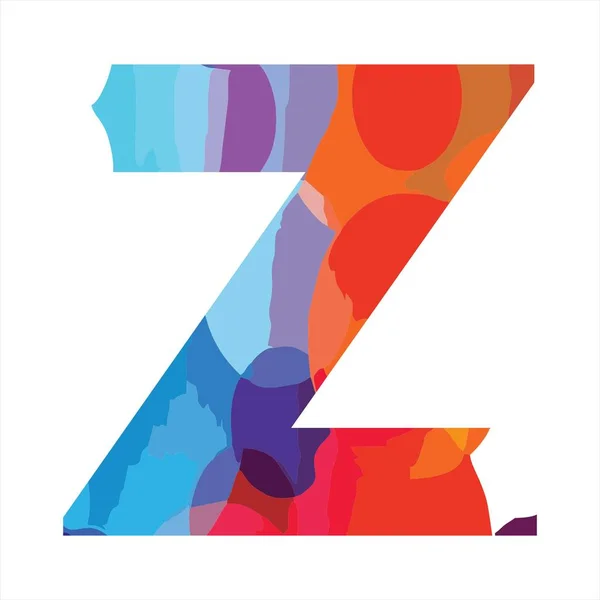 楽しみのためのZカラフルな初期ロゴ,モダンな,面白い,スタイリッシュな会社のフィールド — ストックベクタ