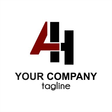 Ah, Ahi baş harfleri mektup şirket logosu ve simgesi