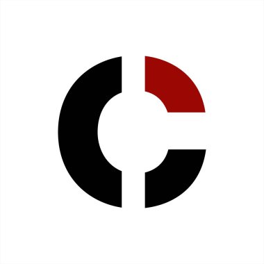 Co, Ci, Coi, ioc geometrik harfli şirket vektör logosu ve simgesi