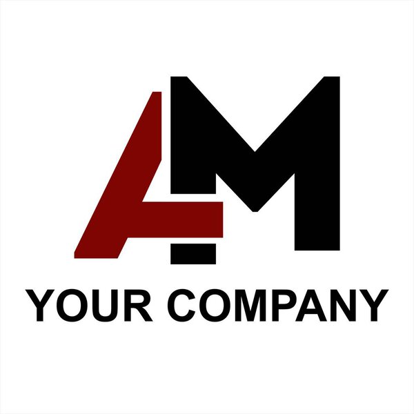 АМ, инициалы MA буква логотип и значок компании
