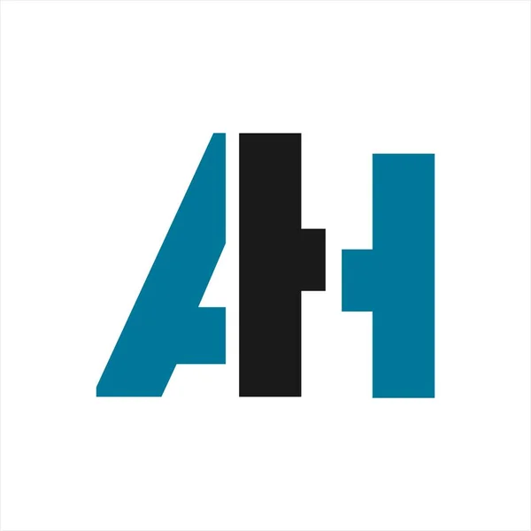AH, AHI iniciales letra empresa logotipo e icono — Vector de stock