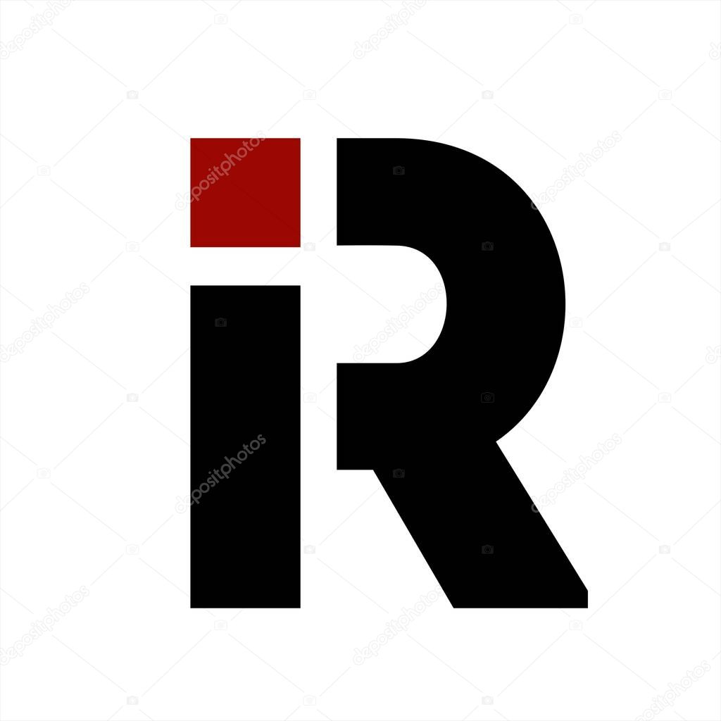 iR, Ri initials letter company logo and icon