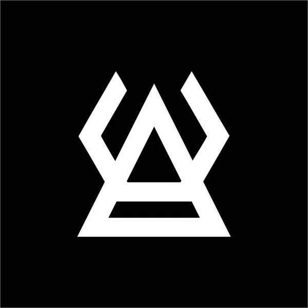 Ua, Va, Av, Au イニシャル会社のロゴ — ストックベクタ