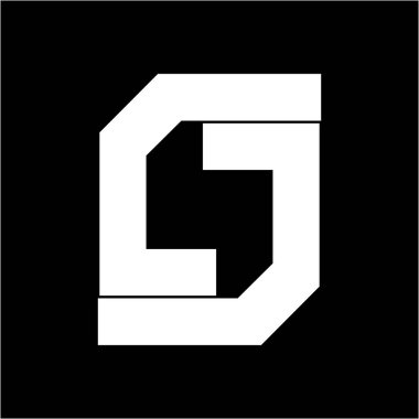 basit S, Cc, Csc Jsj, Jj geometrik şirket logosu
