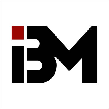 Bm, Ibm baş harfleri mektup şirket logosu