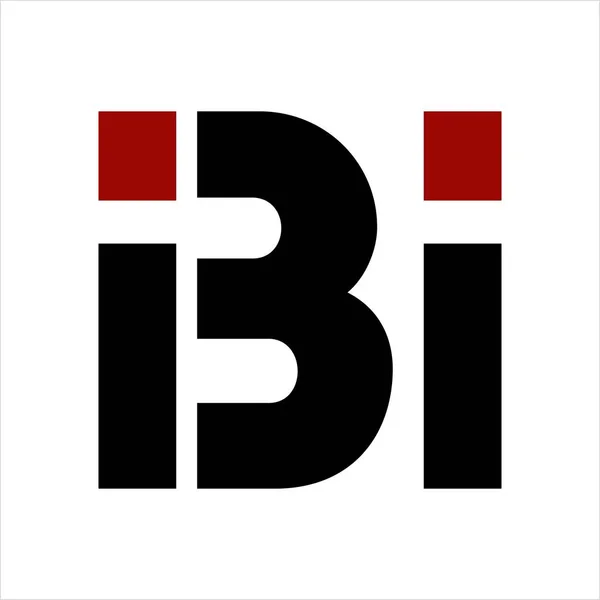 BI, IBI, BII initials geometric letter company logo — Stock Vector