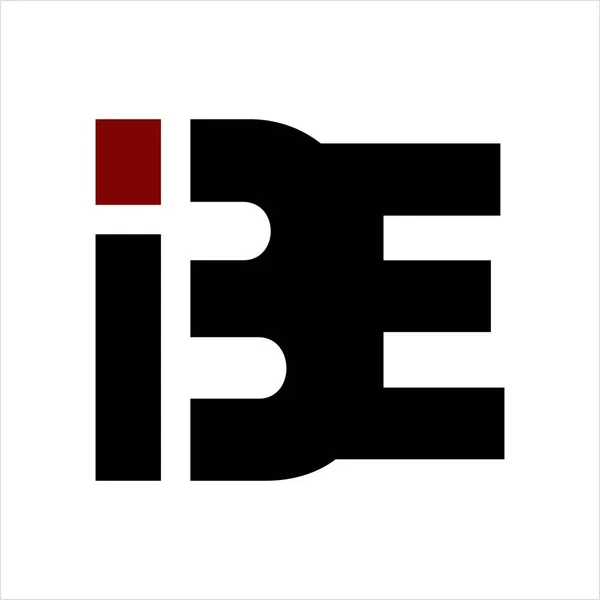 IBE, BE, BIE initials letter company logo — Stock Vector