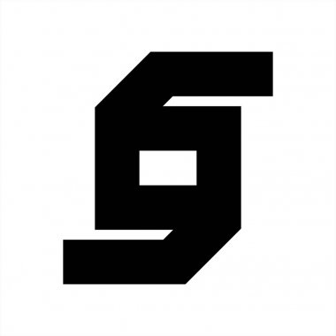 S, So, Sd, Gg, Gog baş harfleri geometrik harf şirket logosu