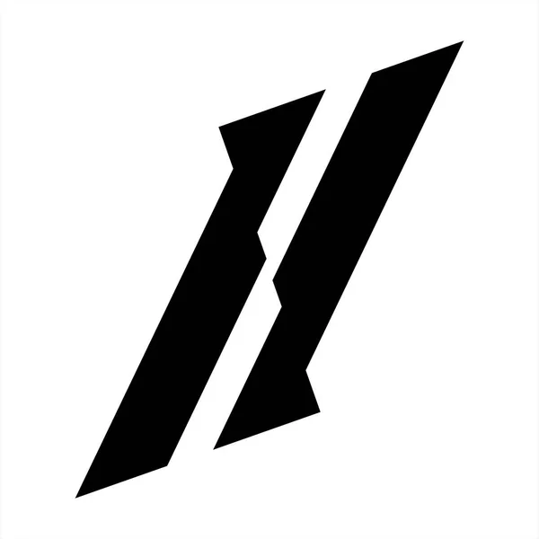 Ll, Il iniciais logotipo da empresa carta geométrica —  Vetores de Stock