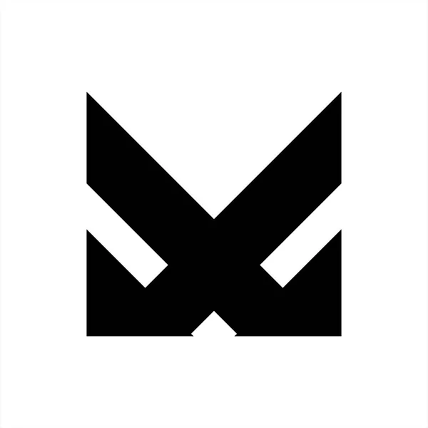 X, Xm, Vm, Vxm inicjały logo firmy — Wektor stockowy