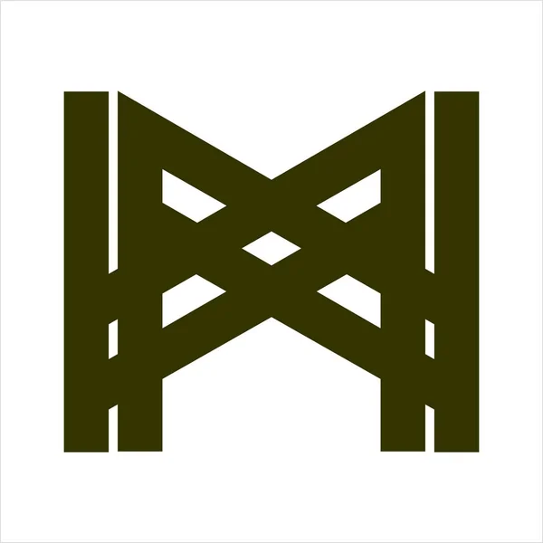 MW, WM, MXW, WXM iniciales letra geométrica logotipo de la empresa — Archivo Imágenes Vectoriales