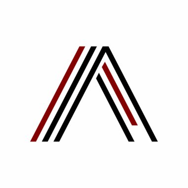Aa, al, Ai, AAL baş harfleri çizgi sanat geometrik şirket logosu