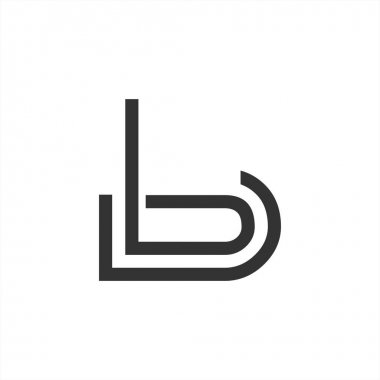 b, BC, bu baş harfleri çizgi sanat geometrik şirket logosu