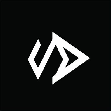 basit na, NV, SA, SV baş harfleri şirket logosu