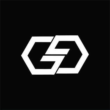 Gg, gsg, SGG, CSG ilk mektup basit şirket logosu