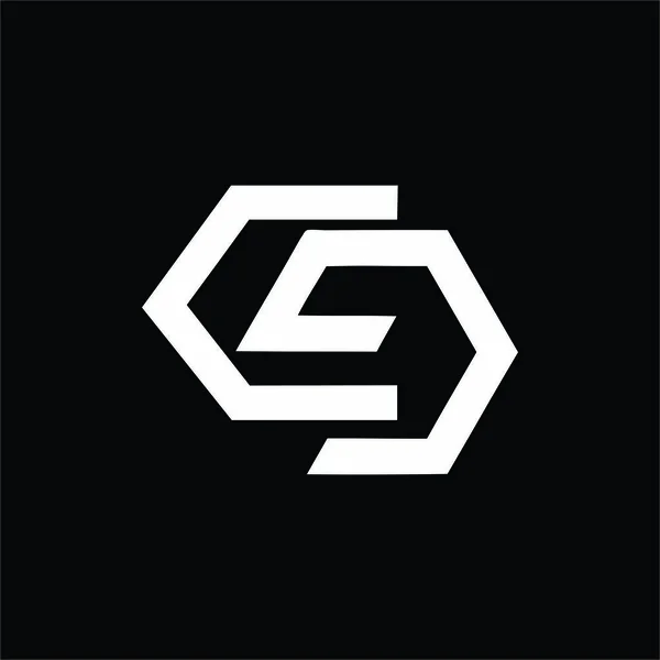 シンプルなcg, ce, cse, csg イニシャル 会社のロゴ — ストックベクタ